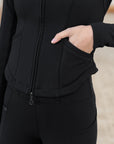 Winter Fleeced Contour Jacket - Black