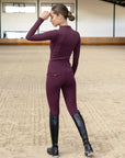 Winter Pro Riding Leggings - Burgundy