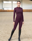 Winter Pro Riding Leggings - Burgundy