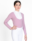 Young Riders - Long Sleeve Sienna Show Shirt - Mauve