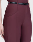 Velya Riding Leggings & Belt - Rosewood/Gunmetal