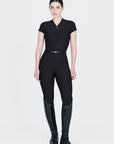 Velya Riding Leggings & Belt - Black/Silver