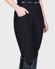 Velya Riding Leggings & Belt - Black/Silver