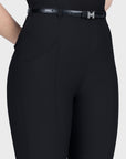 Velya Riding Leggings & Belt - Black/Silver