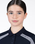 Young Riders Aveen Polo Shirt - Navy/Grey
