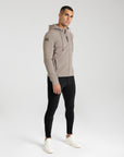 Club Zip Hoodie - Taupe