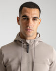 Club Zip Hoodie - Taupe