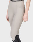 Velya Riding Leggings & Belt - Soft Taupe/Gunmetal