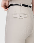 Velya Riding Leggings & Belt - Soft Taupe/Gunmetal