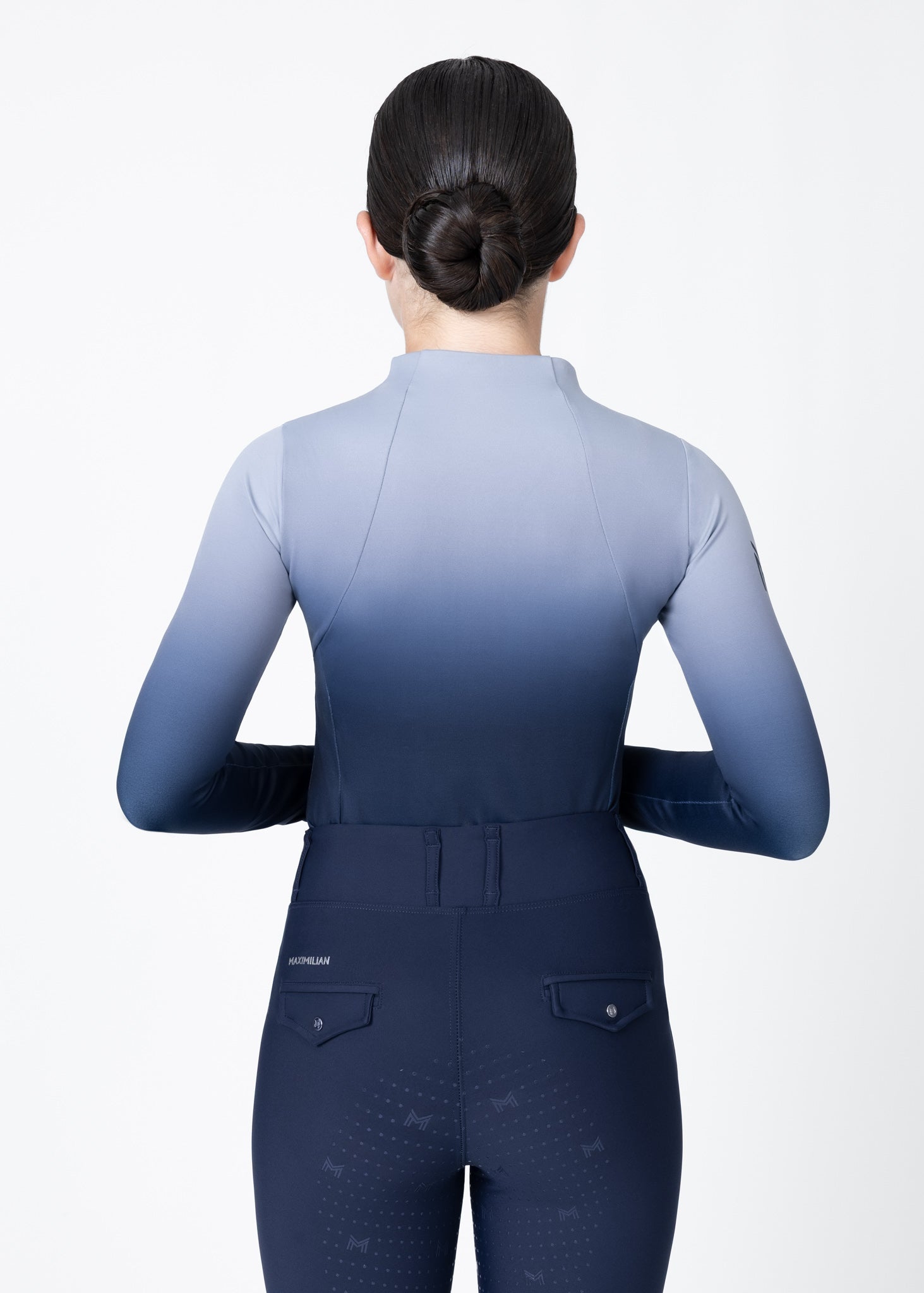 Young Riders - Long Sleeve Base Layer - Ombré (Navy)