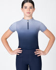Young Riders - Short Sleeve Base Layer - Ombré (Navy)