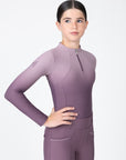 Young Riders - Long Sleeve Base Layer - Ombré (Plum)