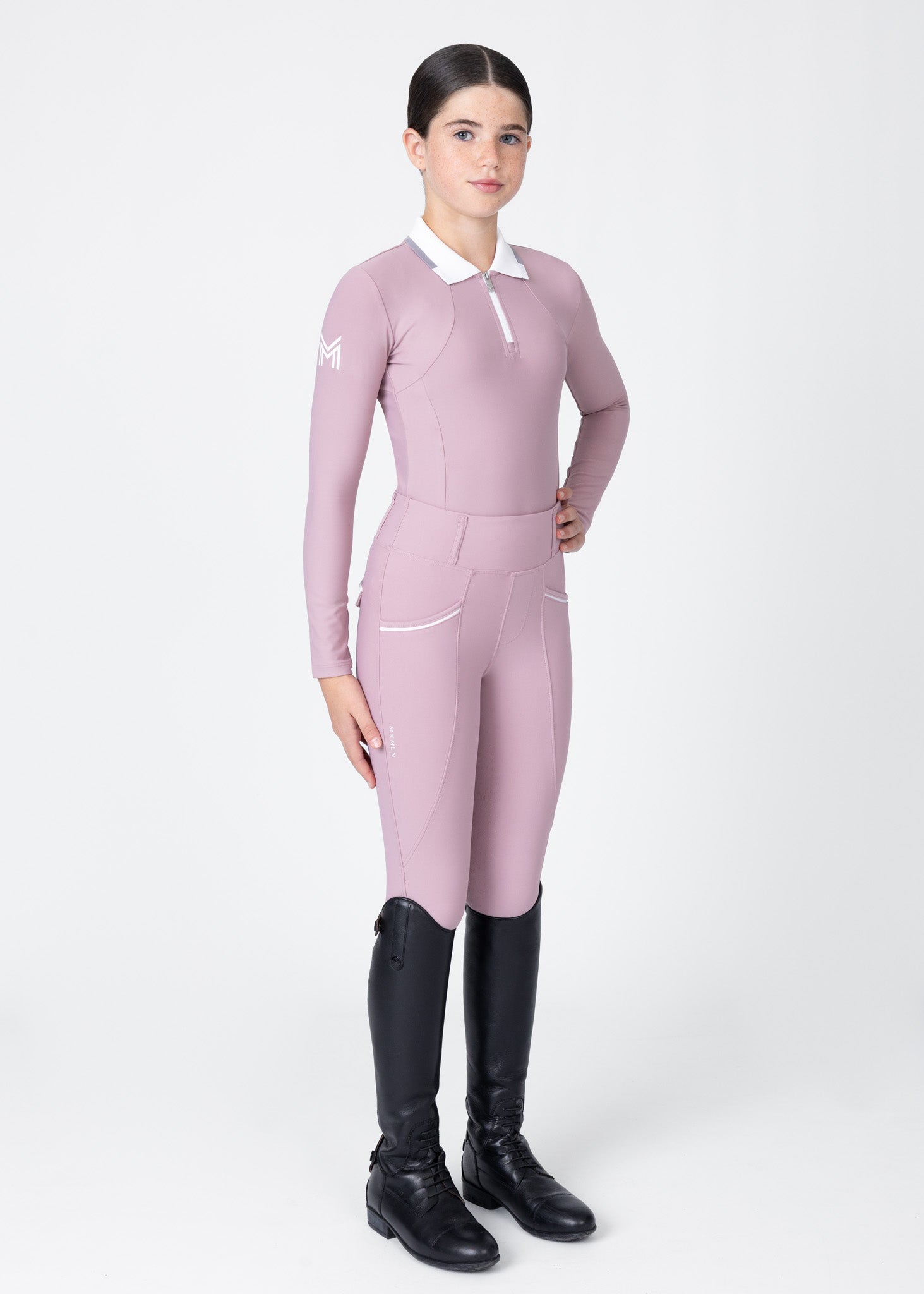 Young Riders - Concept Polo Long Sleeve (Mauve)