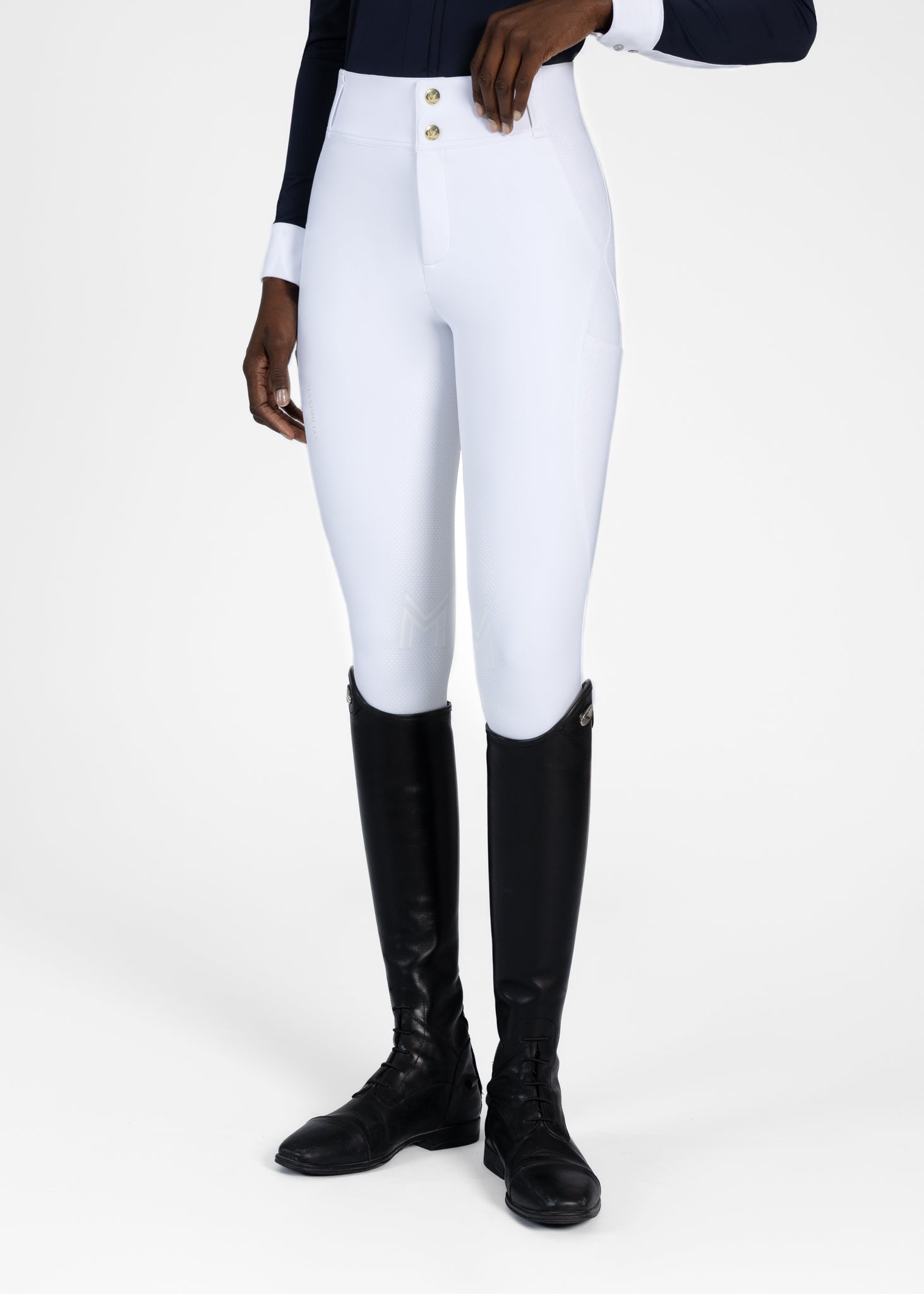 Aero Breeches (White/Gold)