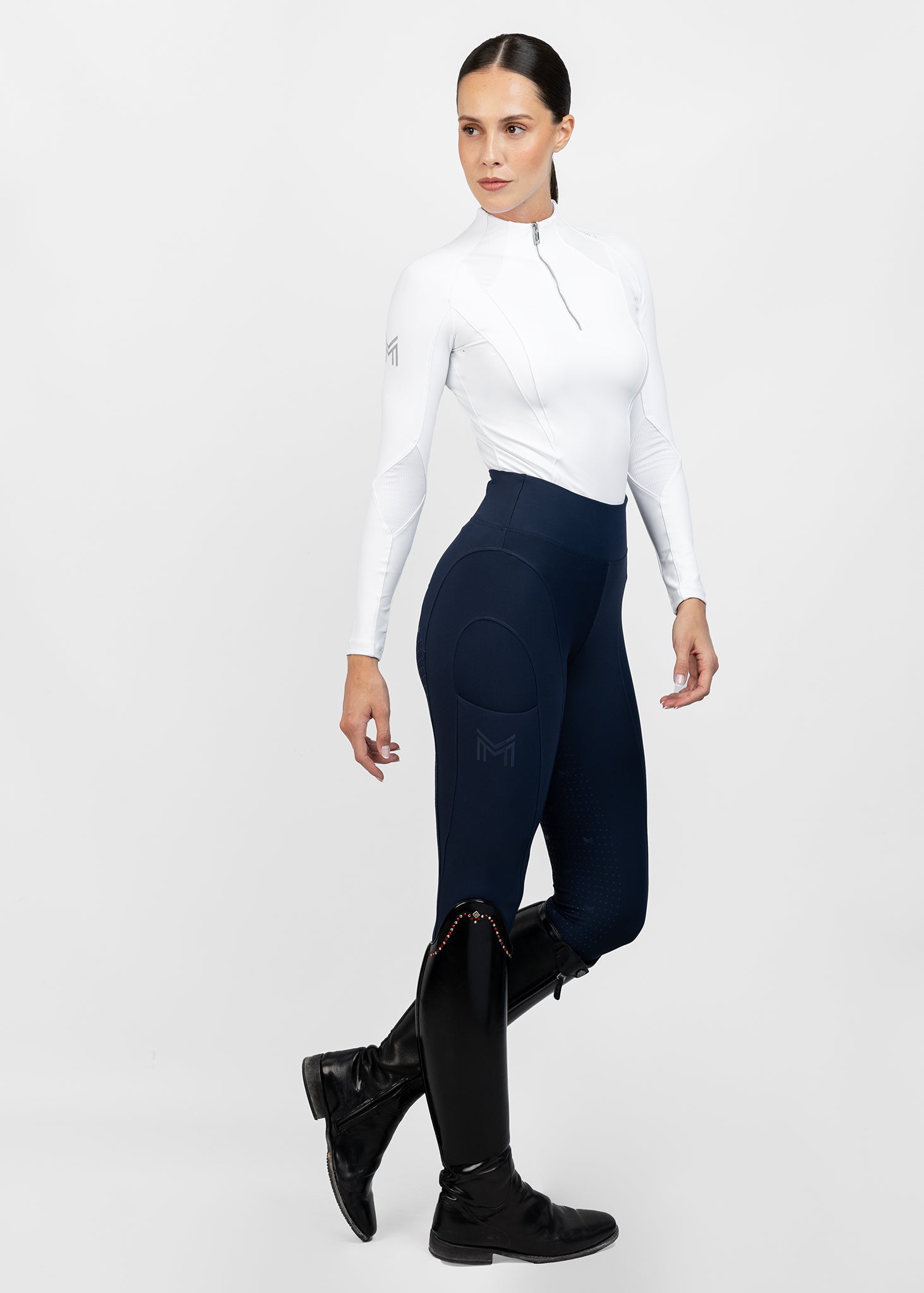 Long Sleeve Frame Base Layer - White