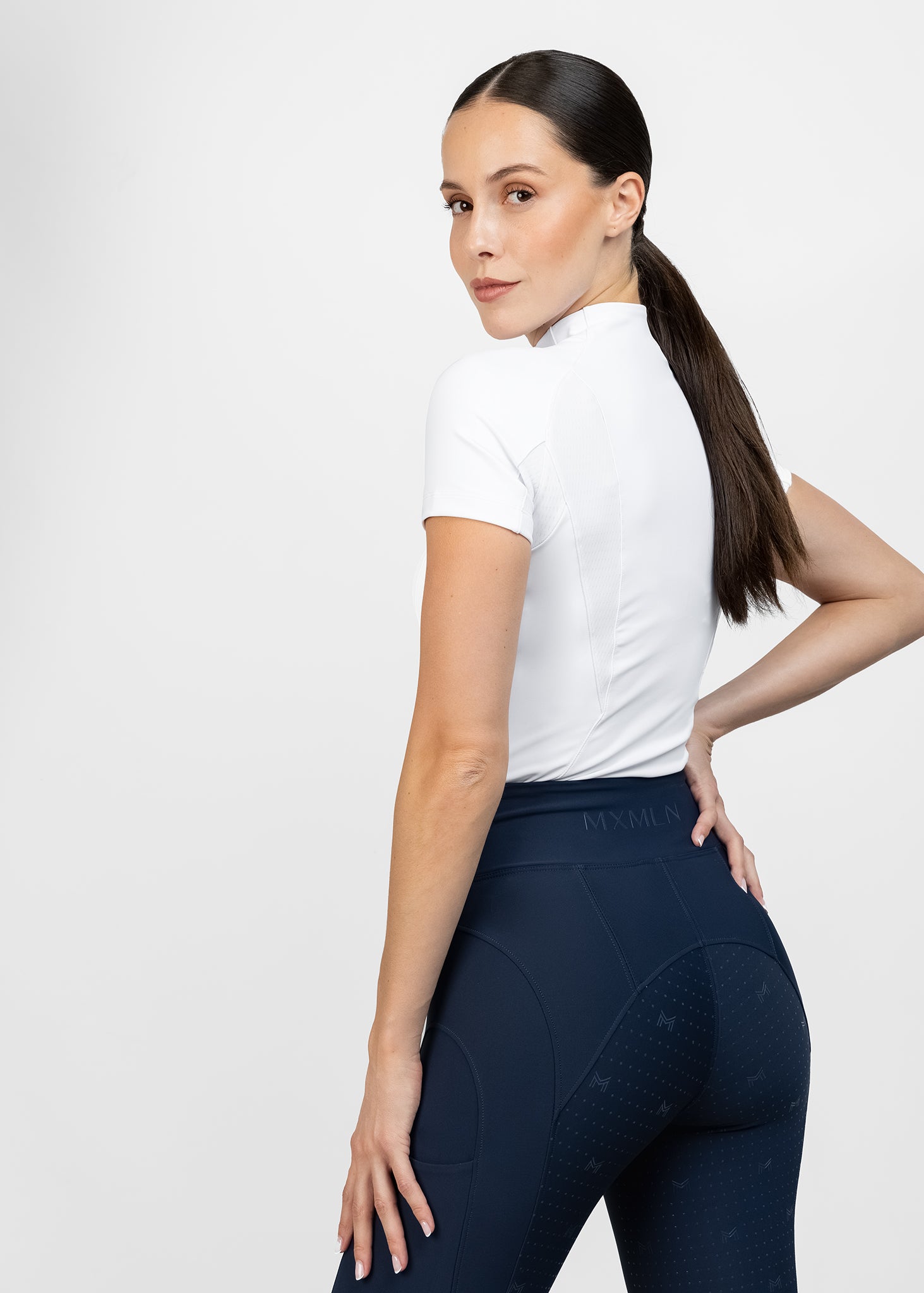 Short Sleeve Frame Base Layer - White