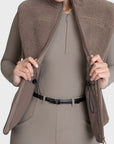 Sherpa Teddy Vest - Taupe