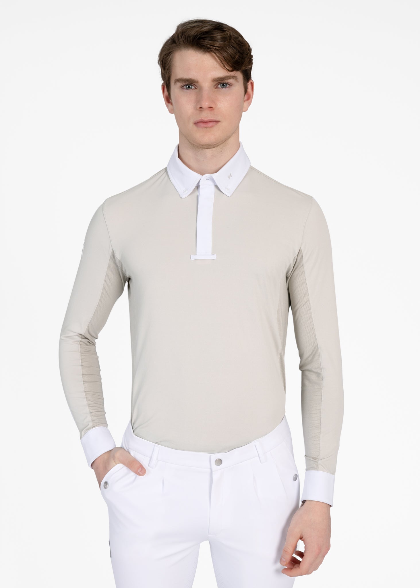 Long Sleeve Focus Competition Shirt - Sand