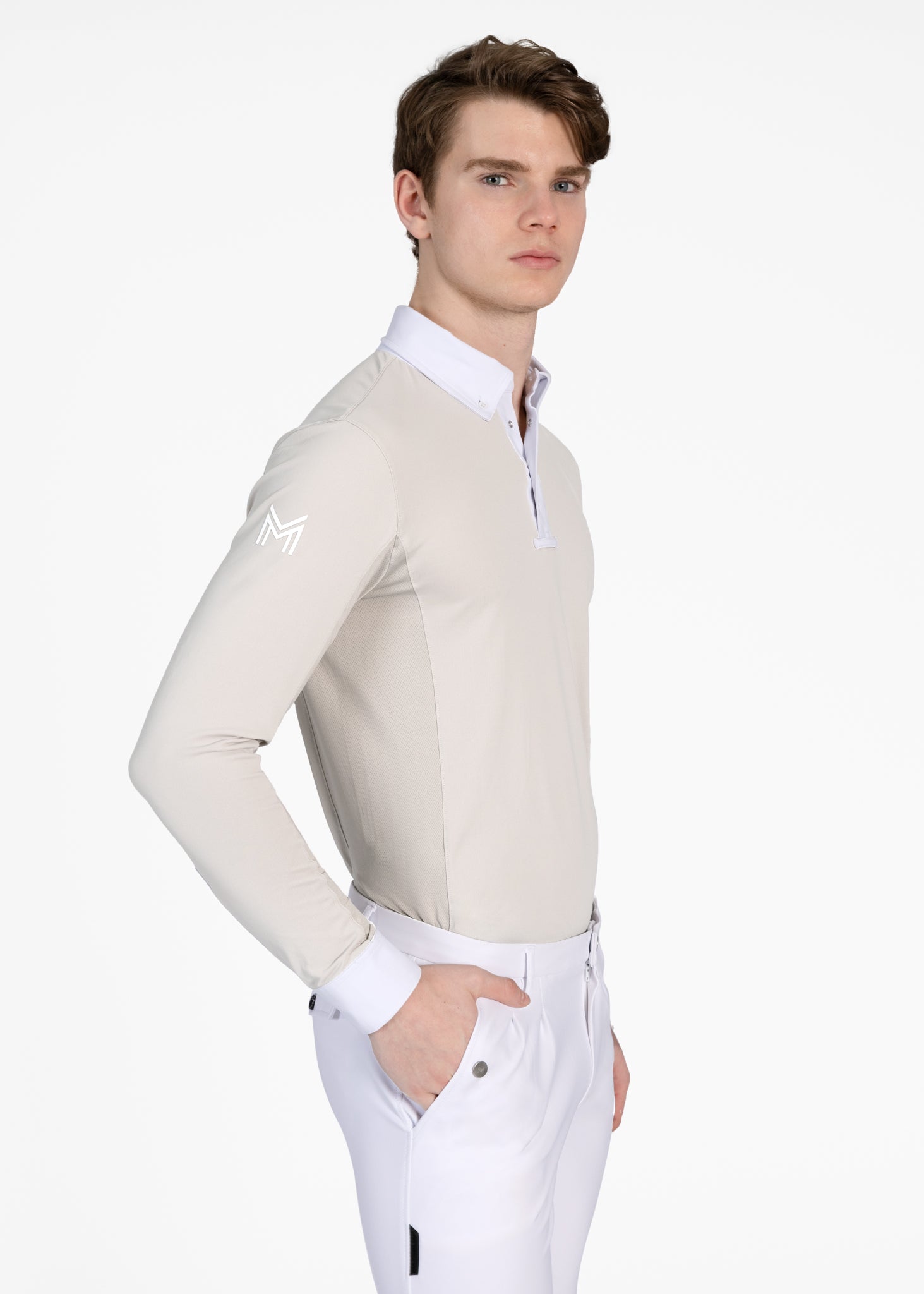 Long Sleeve Focus Competition Shirt - Sand