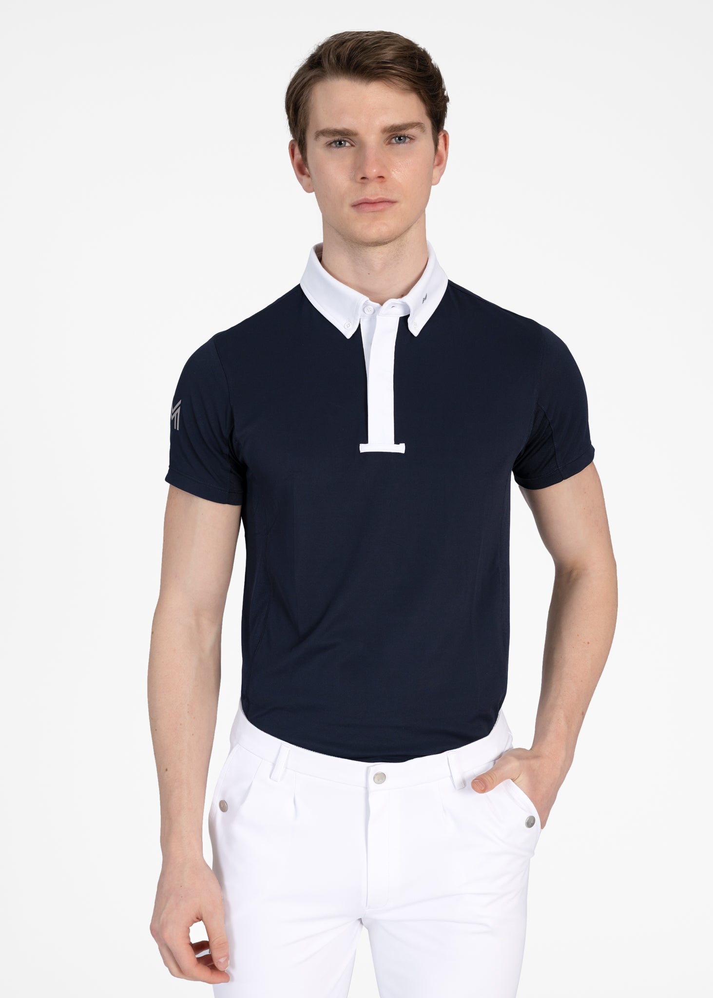 Short Sleeve Focus Competition Shirt - Navy