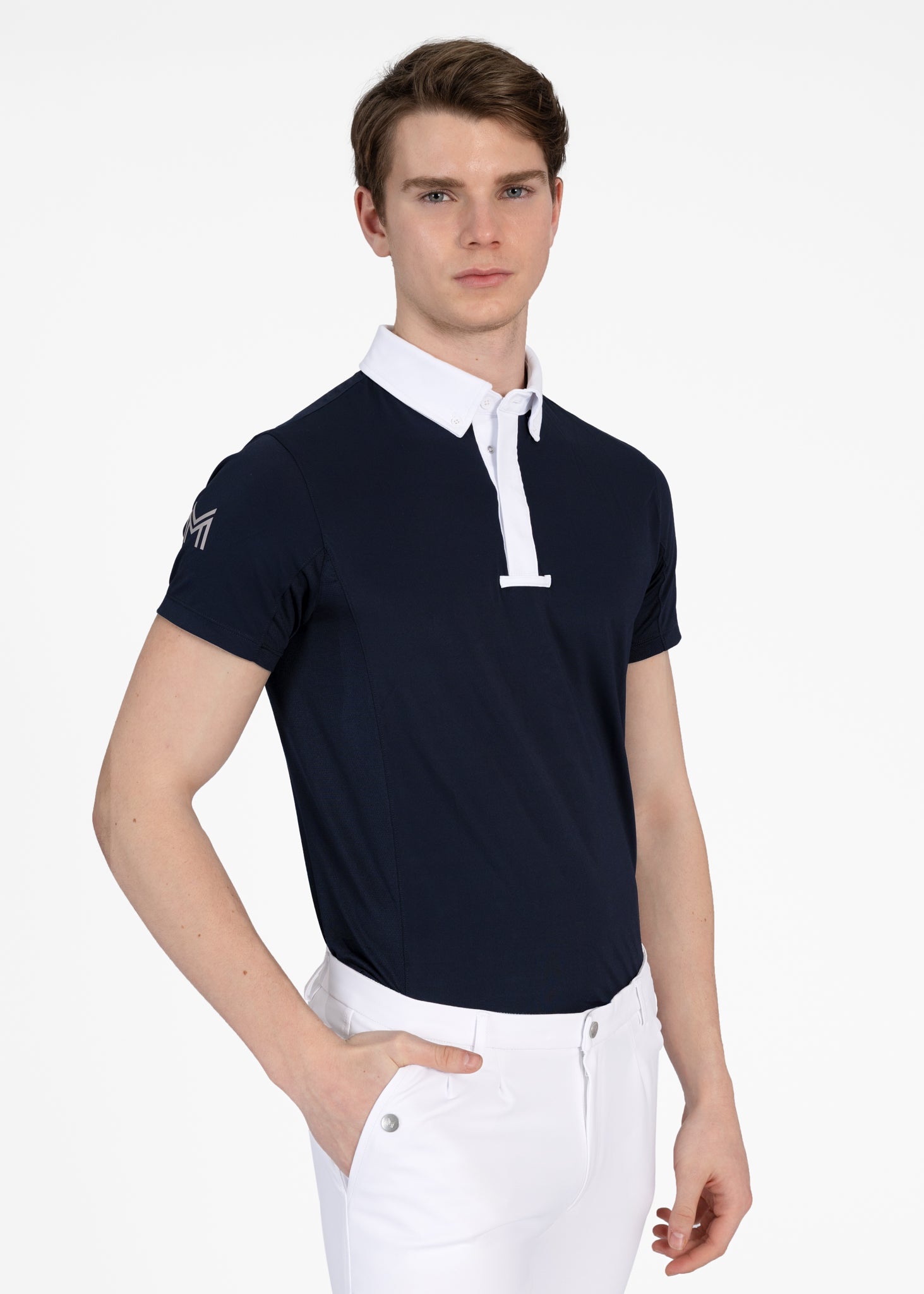 Short Sleeve Focus Competition Shirt - Navy