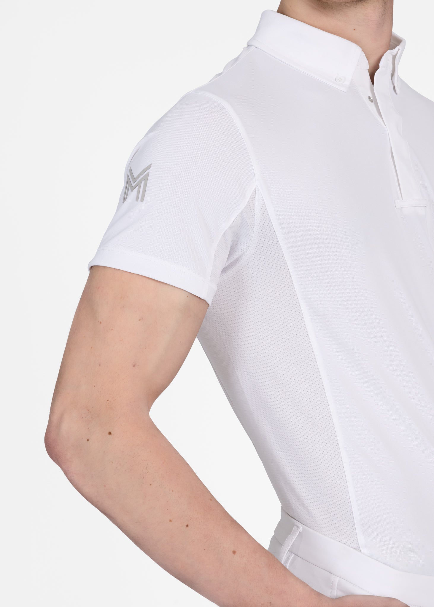 Short Sleeve Focus Competition Shirt - White