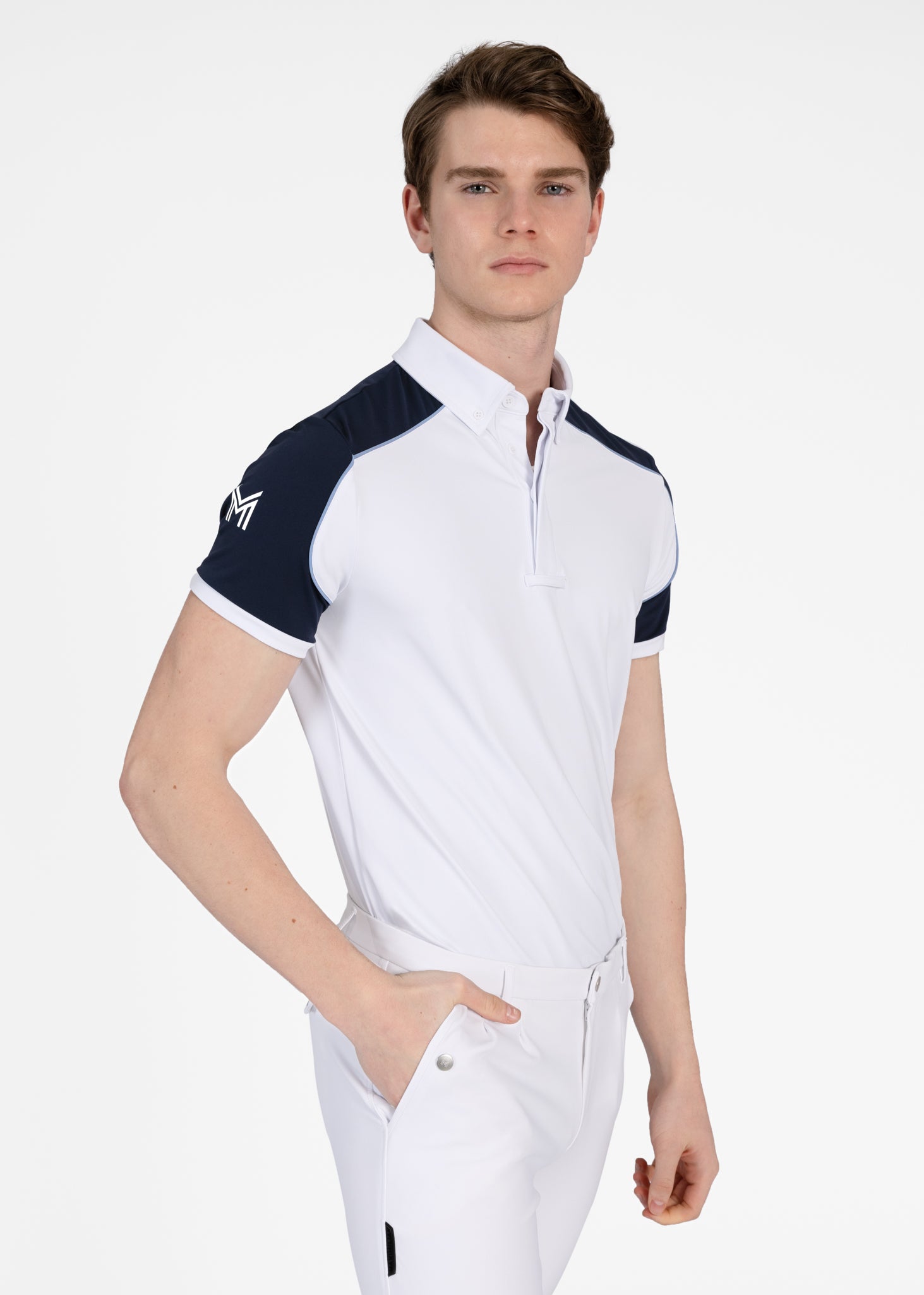 Pivot Competition Shirt - White/Navy