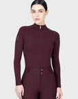 Long Sleeve Aero Base Layer - Burgundy