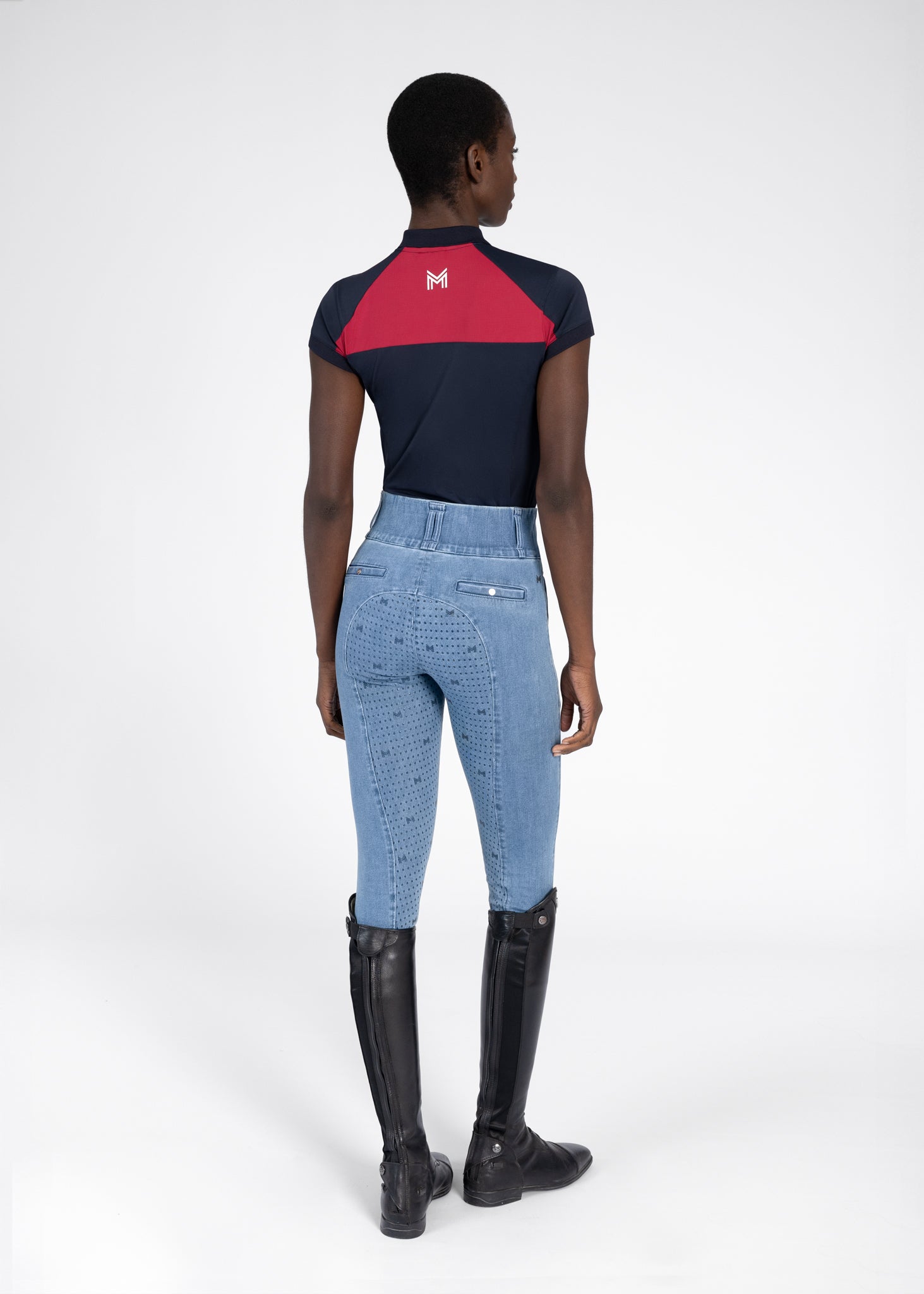 Aveen Polo Shirt - Navy/Red