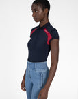 Aveen Polo Shirt - Navy/Red