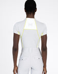 Short Sleeve Contrast Base Layer - Glacier/Lime