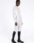 Long Sleeve Contrast Base Layer - Glacier/Lime