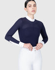 Grace Long Sleeve Show Shirt (Navy)