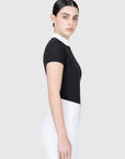 Grace Short Sleeve Show Shirt (Black)