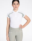 Young Riders Aveen Polo Shirt - White/Laurel