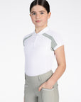 Young Riders Aveen Polo Shirt - White/Laurel