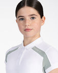 Young Riders Aveen Polo Shirt - White/Laurel