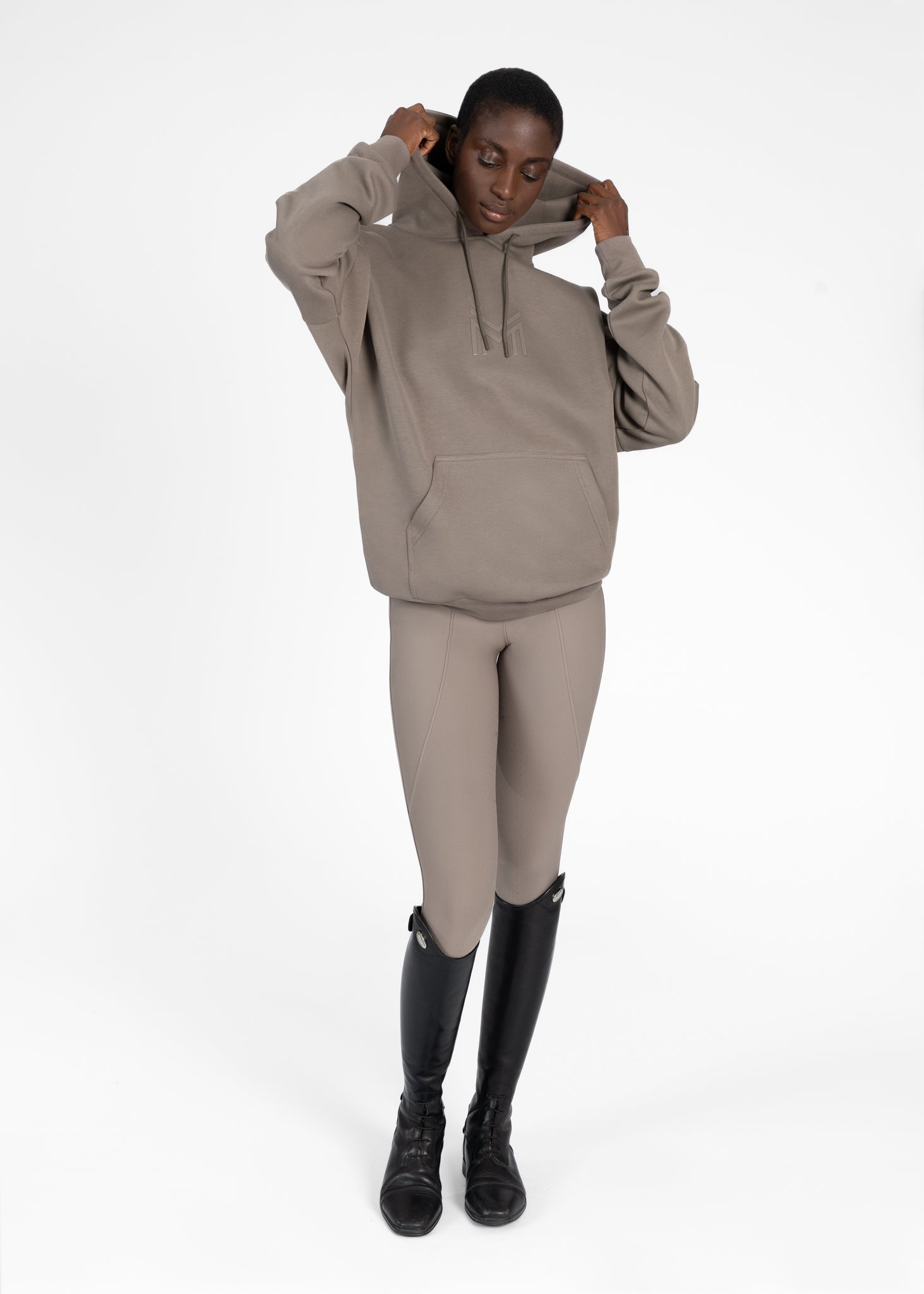 Icon Oversized Hoodie - Taupe