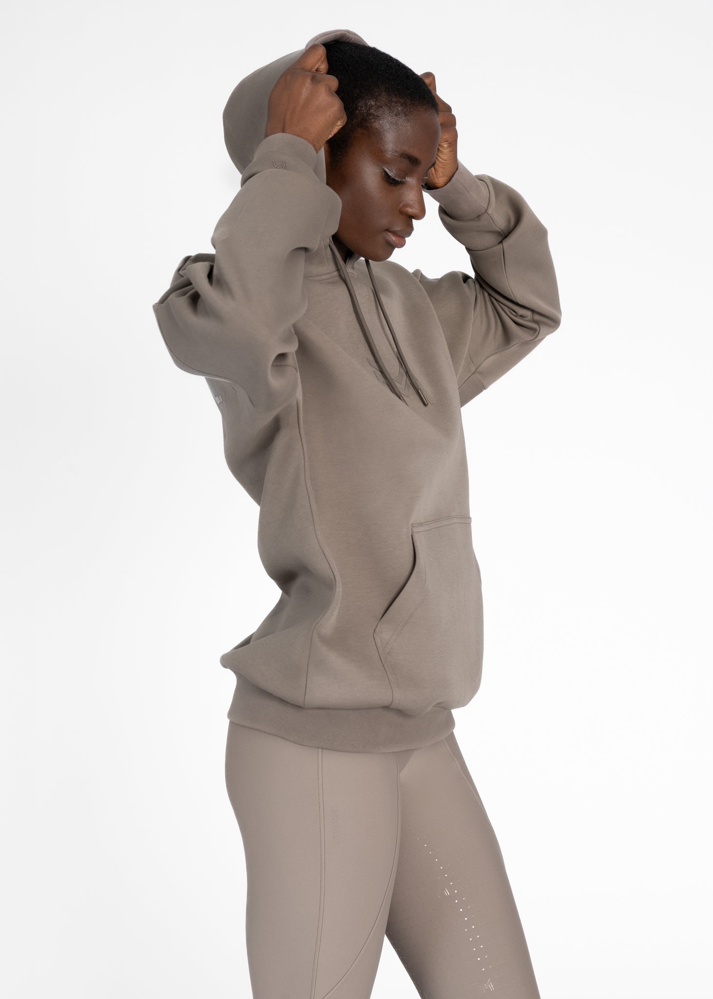 Icon Oversized Hoodie - Taupe