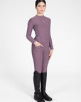 Young Riders - Long Sleeve Base Layer - Plum