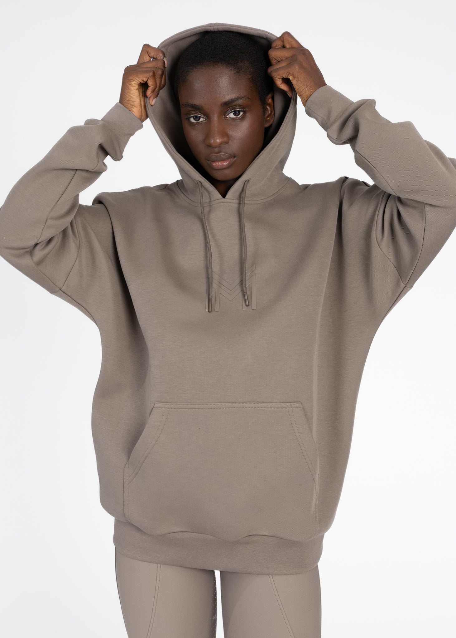 Icon Oversized Hoodie - Taupe