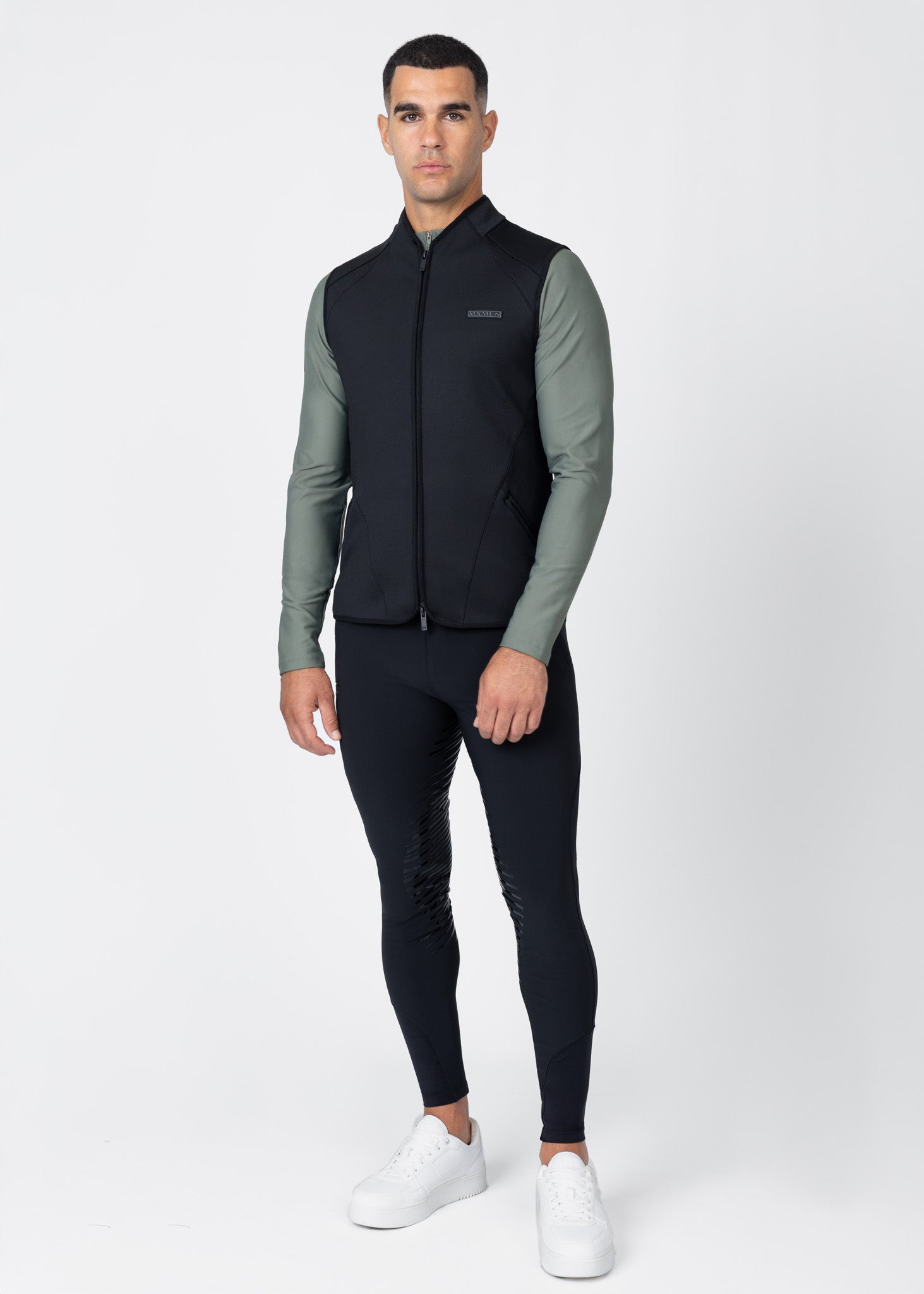 Grid Technical Vest - Black