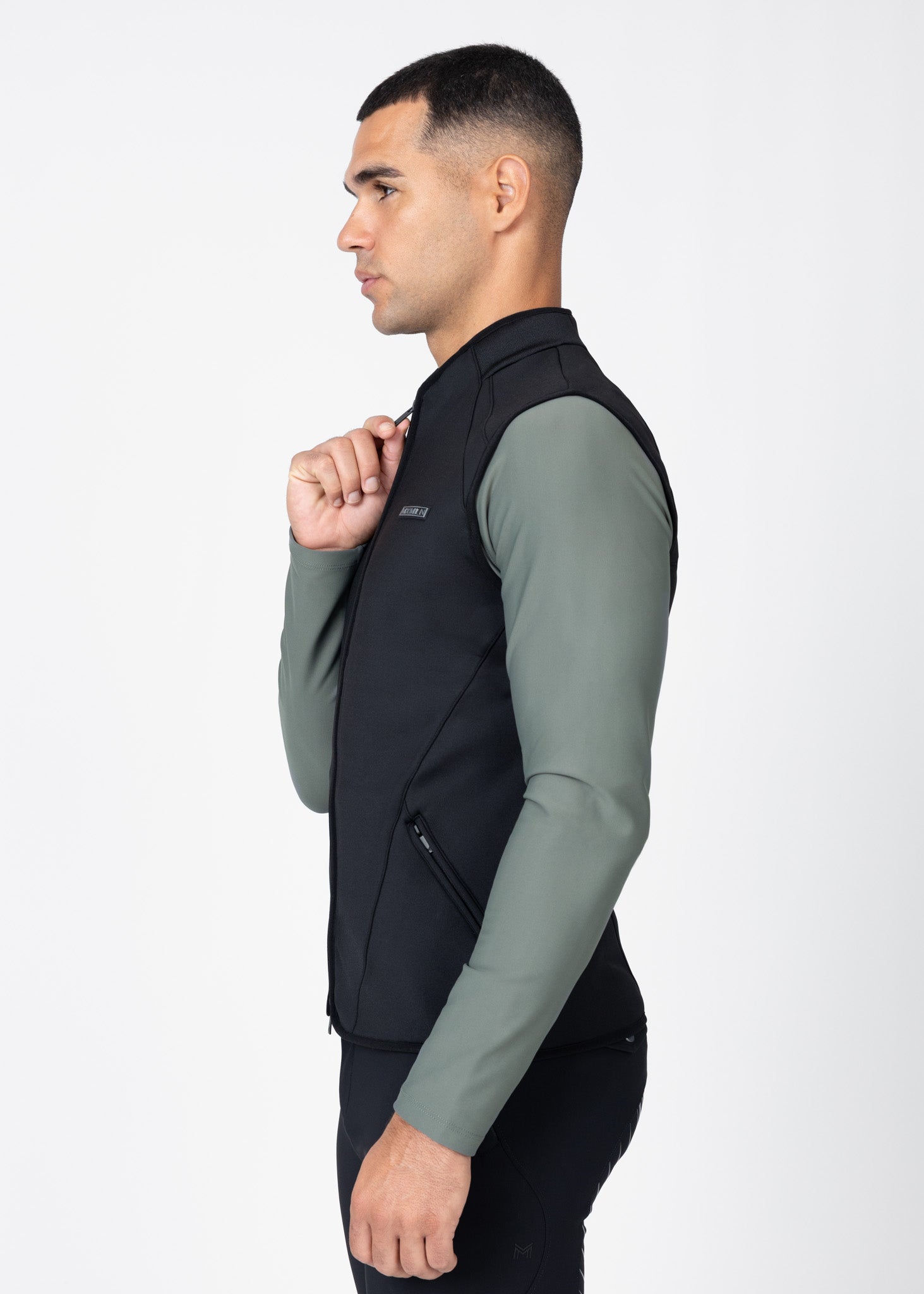 Grid Technical Vest - Black