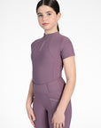 Young Riders - Short Sleeve Base Layer - Plum