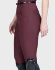 Velya Riding Leggings & Belt - Rosewood/Gunmetal
