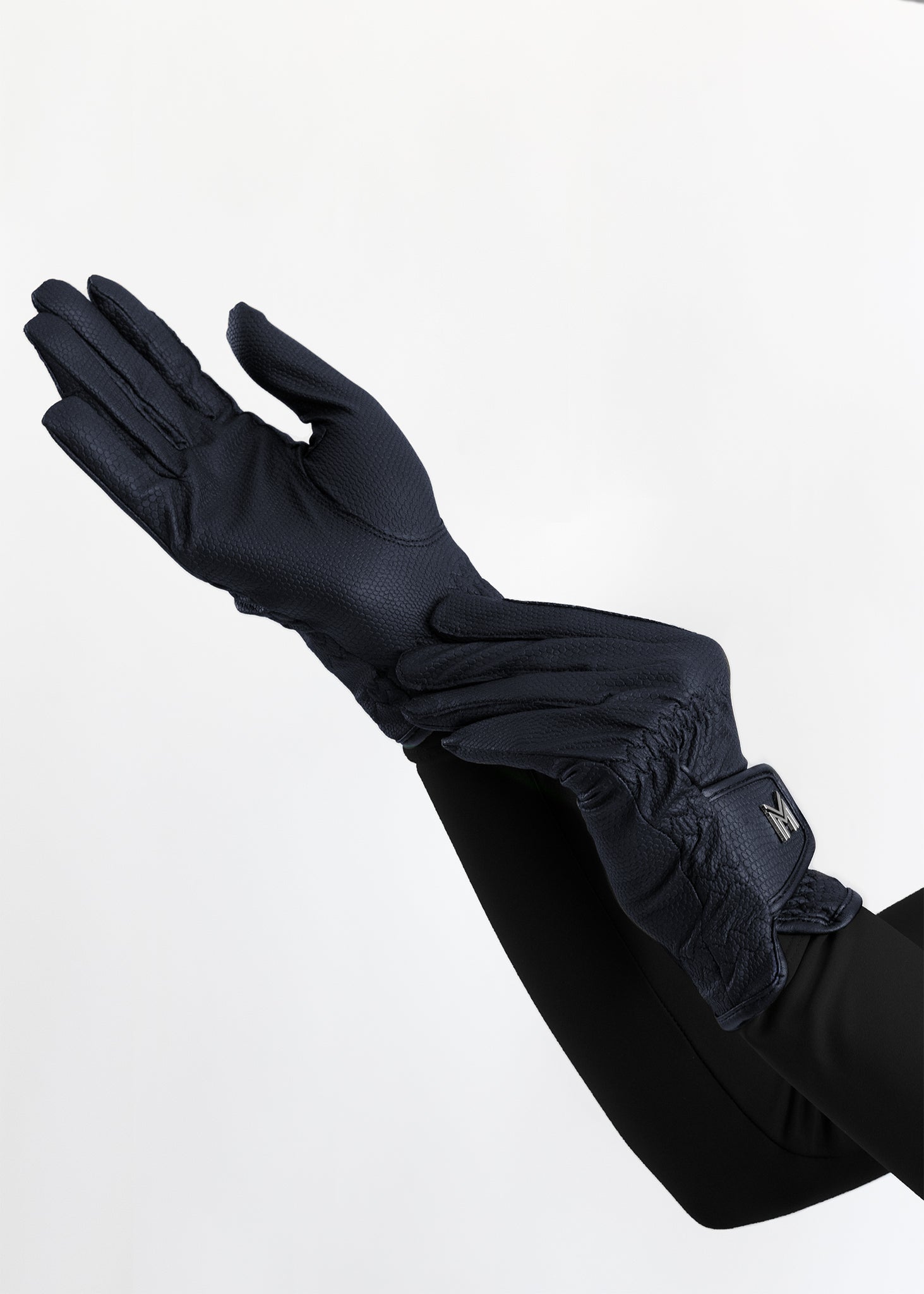 Emblem Riding Gloves - Navy