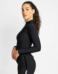Long Sleeve Base Layer - Black/Gold