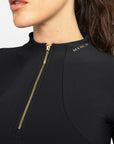 Long Sleeve Base Layer - Black/Gold