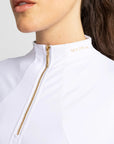 Short Sleeve Base Layer - White/Gold
