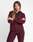Reflection Zip Hoodie - Burgundy